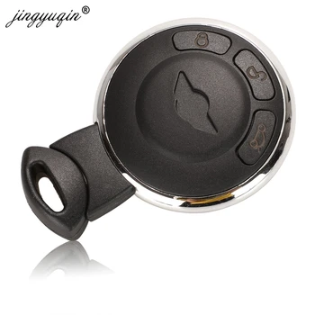 Keyforkess 10 pz/lotto 3 pulsante Uncut lama Smart Fob Shell per BMW Mini Cooper sostituzione della copertura della cassa chiave a distanza - Jingyuqin 10 pz lotto 3 pulsante Uncut lama Smart Fob Shell per BMW Mini Cooper