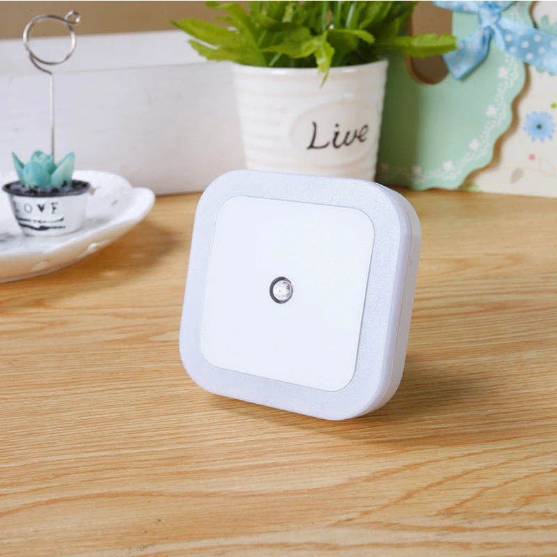 

AC110V- 220V 0.8W Wireless Sensor LED Night Light EU US Plug Mini Square Night Lights For Baby Room Bedroom Corridor Lamp