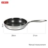 AIWILL 28 cm Pan with Lid 304-Story Steel Frying Non-Stick Uncoated Induction Cooker Gas Universal High quality Christmas gifts ► Photo 2/6