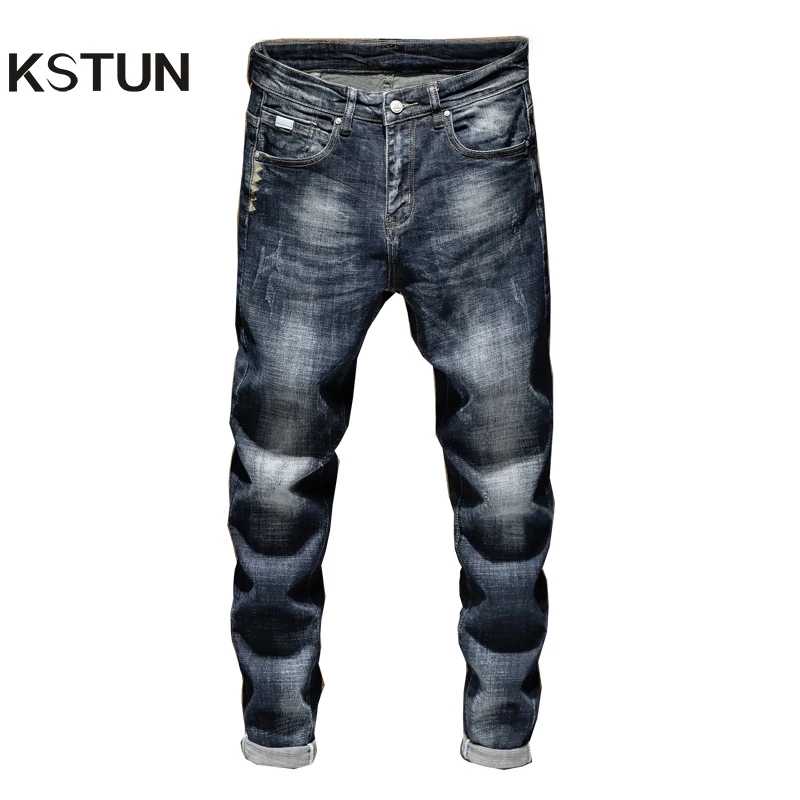 KSTUN Men Jeans Pants Slim Fit Mens Jeans Brand Blue Stretch Thick Casual Denim Pants Fashion Pockets Desingers Male Jeans Homme KSTUN Men Jeans Pants Slim Fit Mens Jeans Brand Blue Stretch Thick Casual Denim Pants Fashion Pockets Desingers Male Jeans Homme