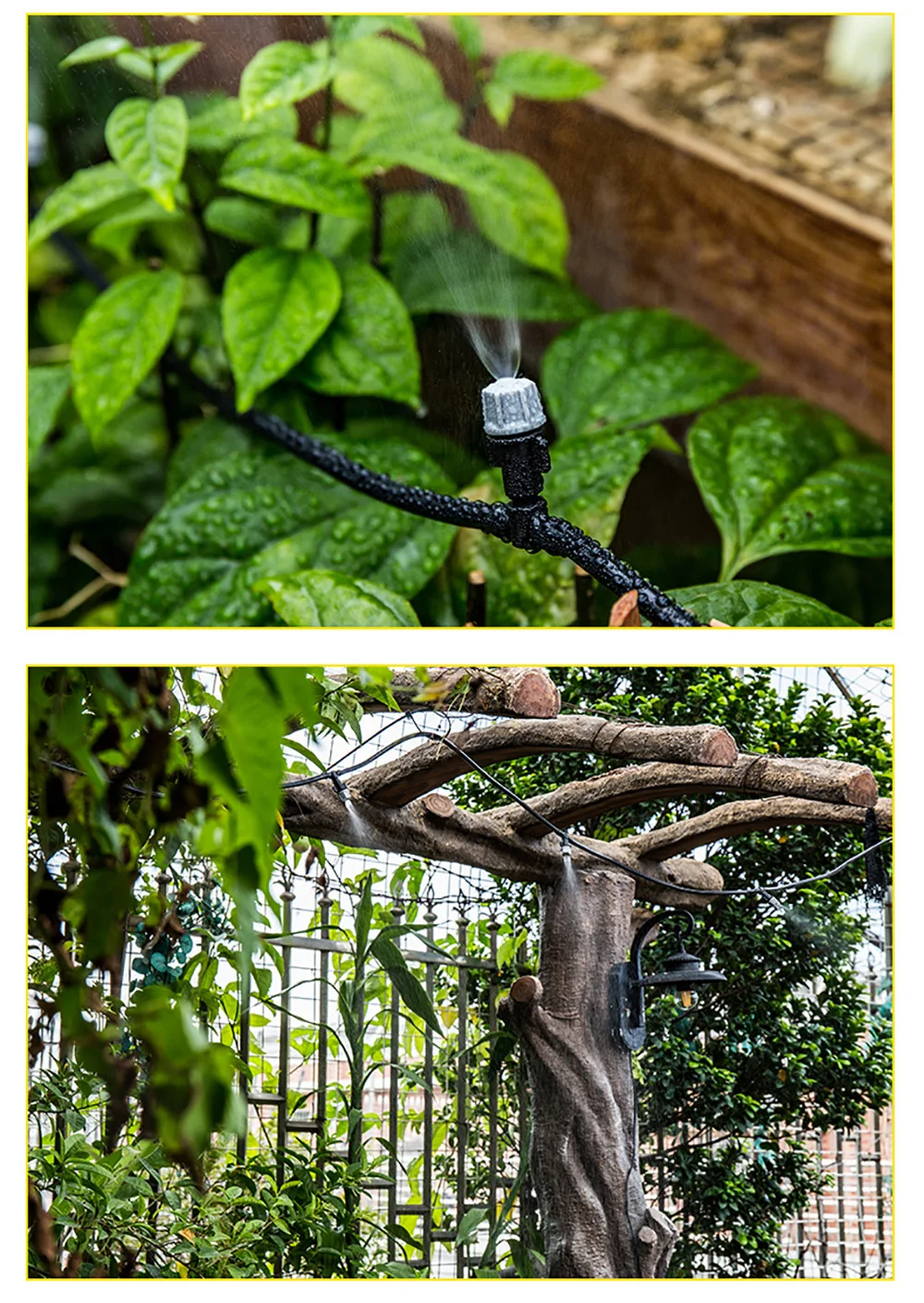 10pcs 360 degree Garden Irrigation Tool Knob Micro Sprinkler Head Shelf 