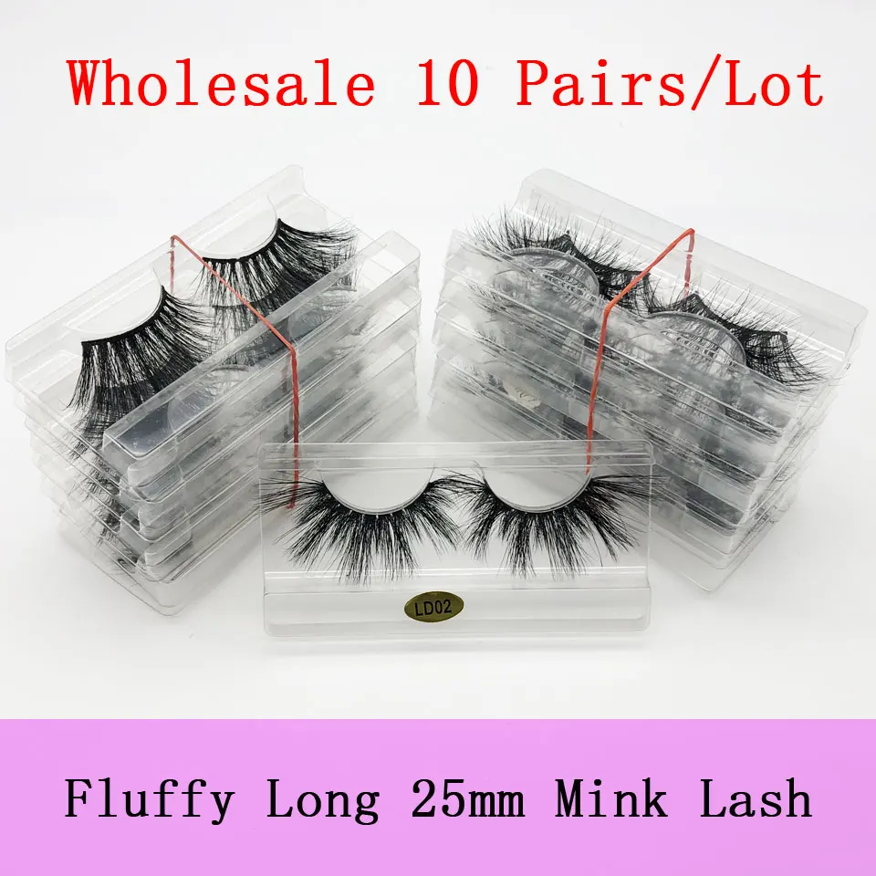 makeup-mink-lashes-false-eyelashes-beauty-wholesale-10-pairs-25mm-mink-lash-natural-full-strip-mink-eyelash-extension-handmade