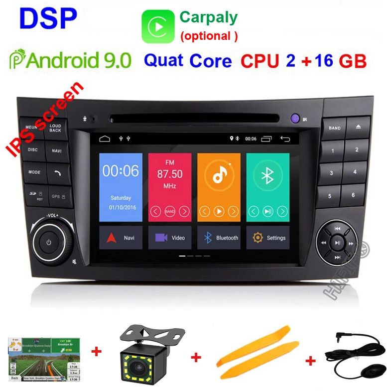 Quad Core 2G 16G DSP " автомобильный монитор DVD gps навигация стерео радио для Mercedes Benz G/E класс W211 W463 W209 W219 рулевое колесо Bluetooth wifi/4G - Цвет: Quad Core 2G 16G DSP