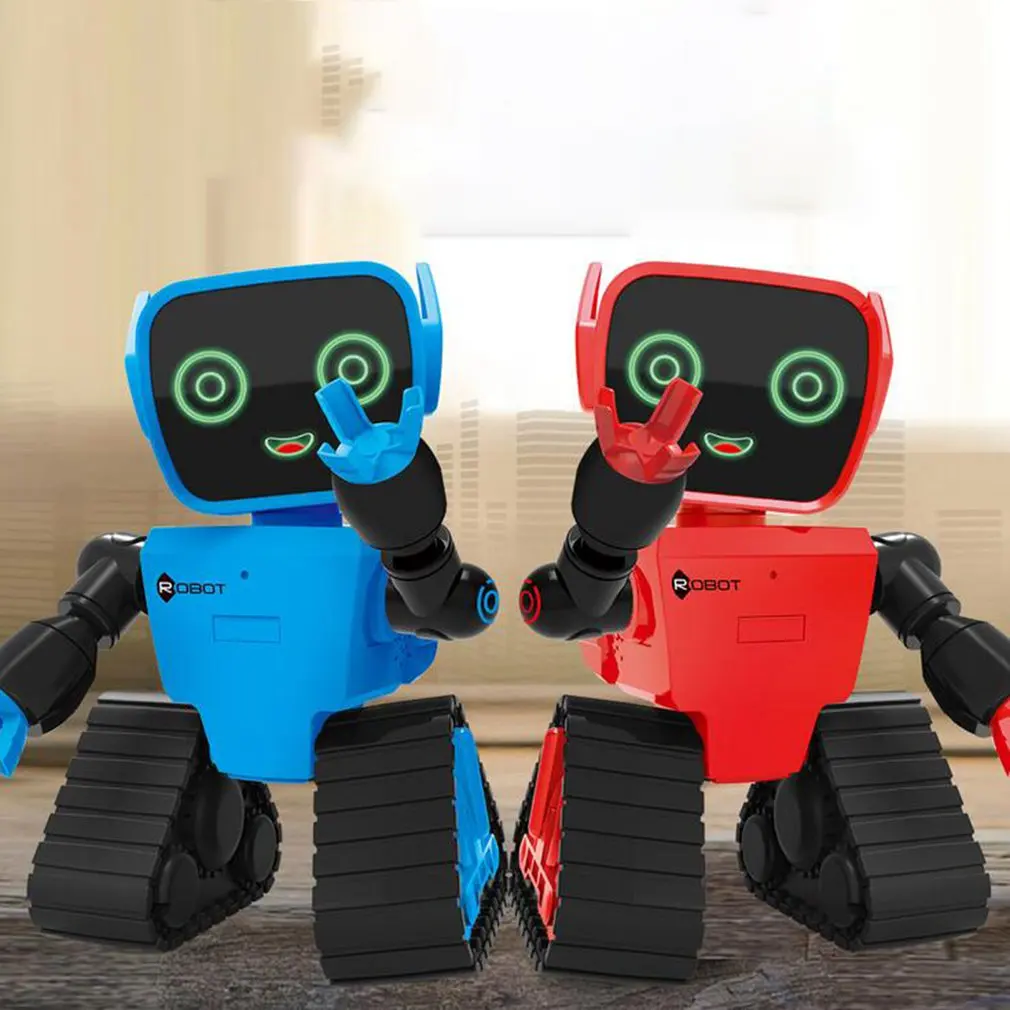 Cute RC Intelligent Robot Toy Voice Activated Interactive Recording Sing Dance Storytelling RC Robot Toy Kids Gift Green