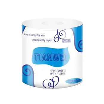 

2020 1 roll Toilet Paper Bamboo Pulp Roll Paper Facial Tissue Roll Paper Household Logs Hollow Core Napkin Paper