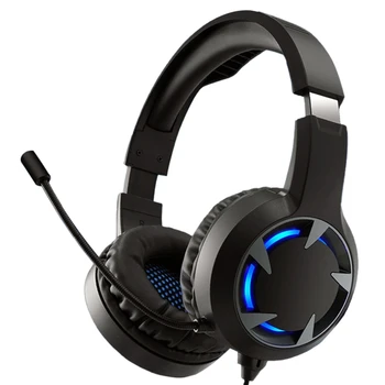 

Gaming Headset Microphone Headphone with Rgb Lighting Effect Suitable for /Ps4/Switch Gaming Headset for Laptop PC Computer