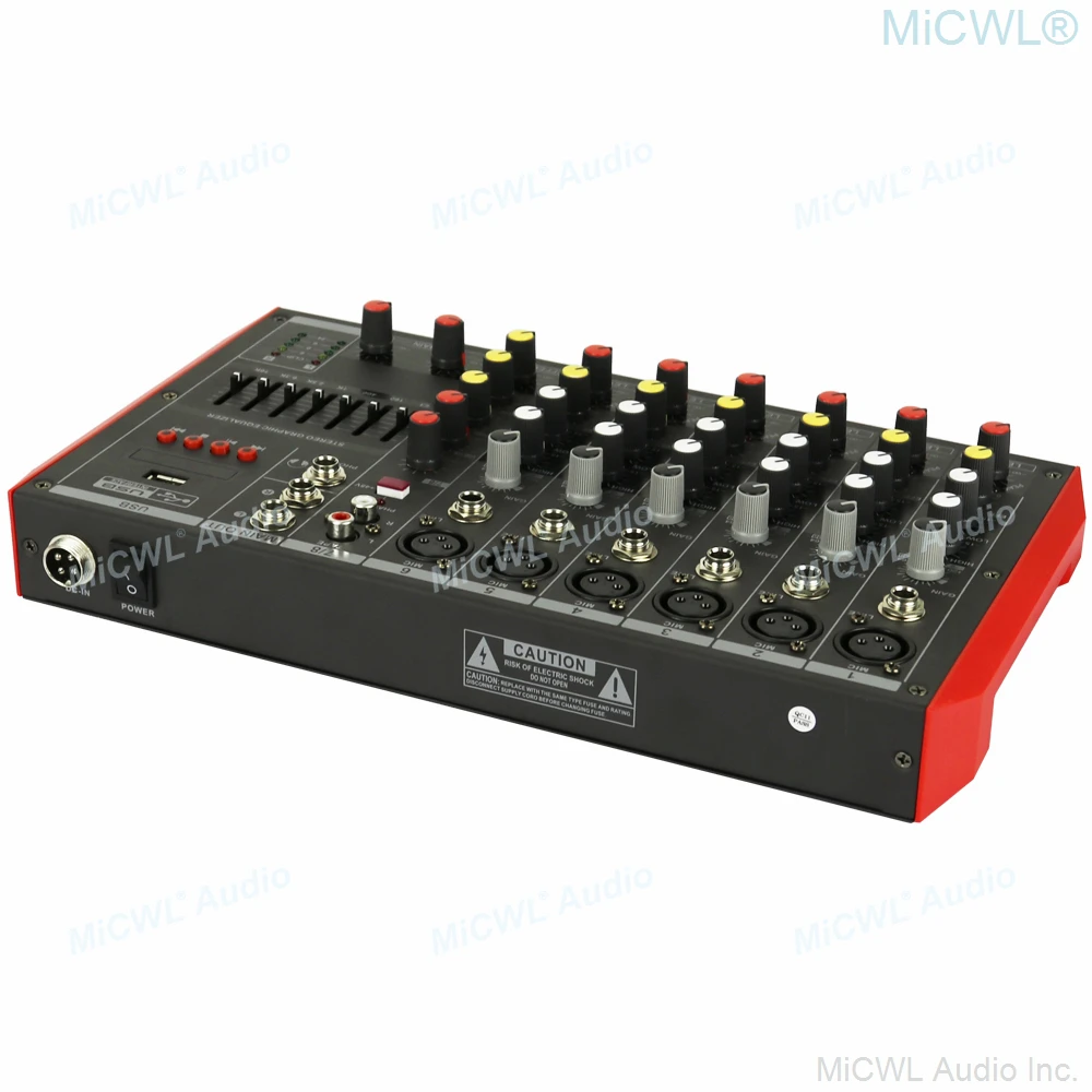 Cute MG8 8 Channel Bluetooth Mixer Sound Mixing