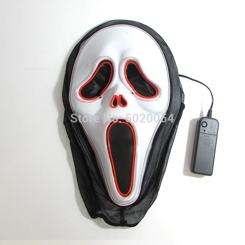 Anime Costumes Hot Sales LED Mask Glowing Halloween Party Mask Rave Mask Carnival Party Costume DJ Party Light Up Masks Anime Cosplay Props spider woman costume