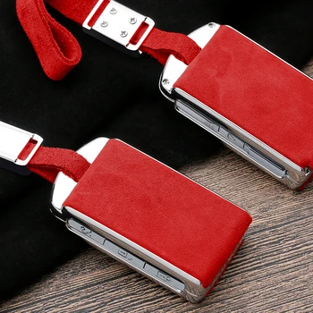 

Flip fur Leather shell Car Key Case For Volvo XC40 XC60 S90 XC90 X90 XC90 2017 2018 T5 T6 2015 2016 Car Styling Car Accessories