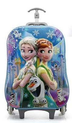 Детская школьная сумка для багажа, чемодан для девочек, детские дорожные сумки на колесиках, школьный рюкзак с колесиками - Цвет: O