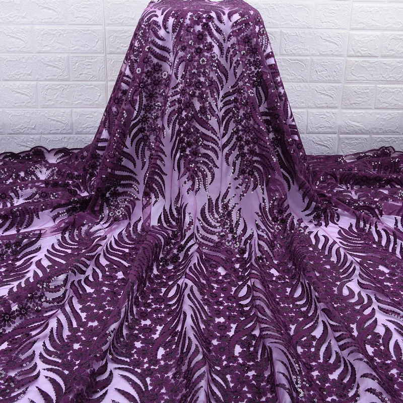 Высококачественная французская сетка молочного шелка кружевная ткань для невесты новейшая африканская сухая кружевная ткань с блестками для нигерийских вечерние платья F1763