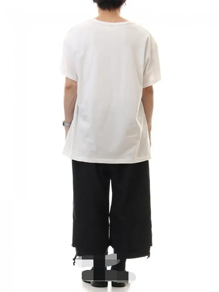 Men's Straight Pants Casual Pants Wide Leg Pants Spring And Autumn New Black False Two Layer Loose Youth Fashion Sports Pants