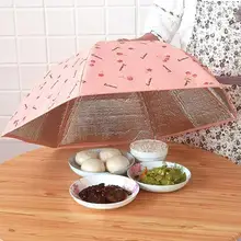 Складная пищевая фольга Крышка для очистки зонтик в форме печати ткань утолщаются посуда изоляция домашняя кухонная посуда аксессуары