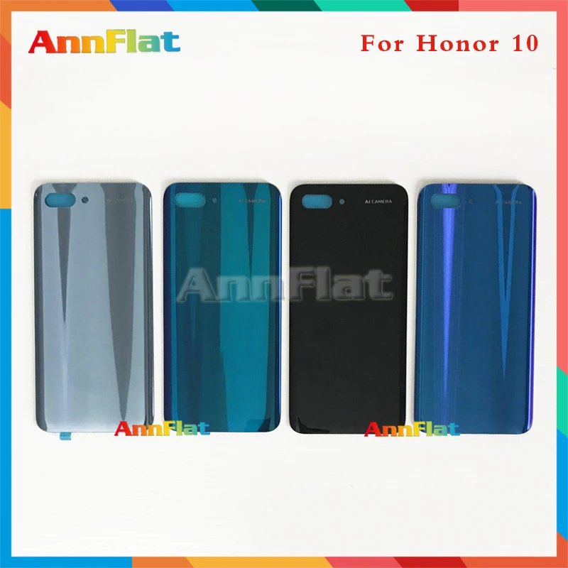 Для huawei honor 10 задняя крышка батарейного отсека задняя крышка стекло с клеем honor 10 с объективом камеры или без объектива камеры
