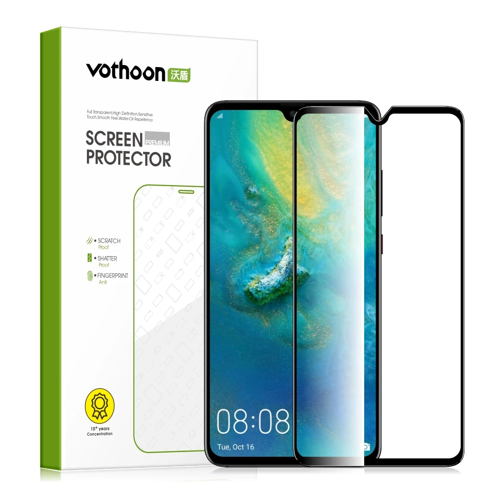 Vothoon Hd Vetro Temperato Per Huawei Mate 40 Pro 30 20 Pro P40 Pro Plus P30 Pro Vetro Proteggi Schermo A Copertura Totale