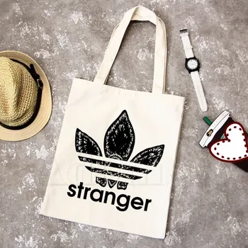 

Stranger Things Women Foldable Canvas Shoulder Bag Canvas Tote Eco Shopping Bag Canvas Tote Bag Casual HandBag Daily Use Bags