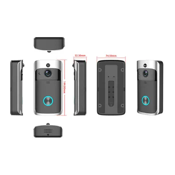 

Hot Sale WiFi Smart Video Doorbell HD Security Camera Wireless Intercom PIR Wide-Angle for Home