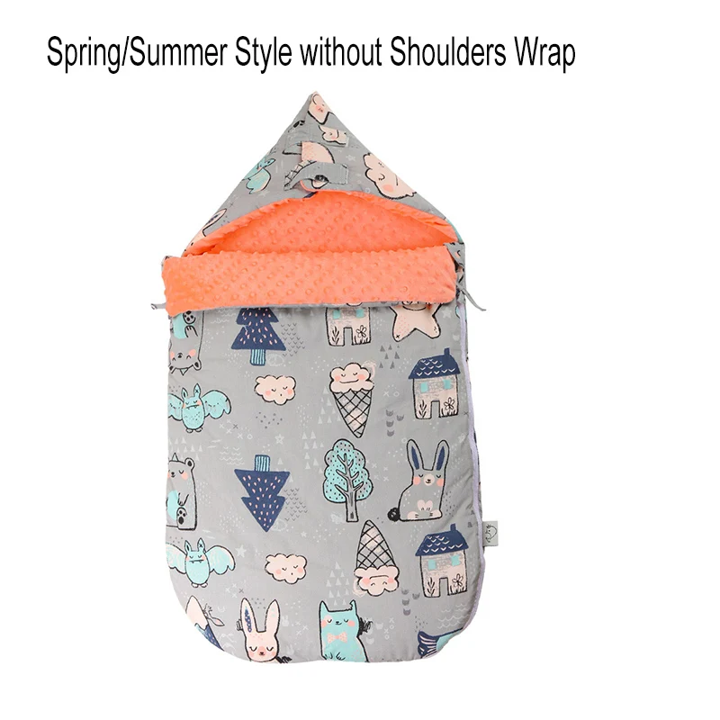 Детский спальный мешок, спальный мешок для коляски, многофункциональный спальный мешок для новорожденных мальчиков и девочек, Пеленальное Одеяло для малышей slaapzak - Цвет: spring summer style