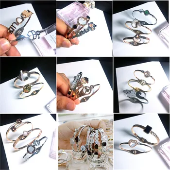 

30 Pcs/lot luxury fashion mix color women stainless steel bangles lot top quality jewelry bangles wholesale 1030-65