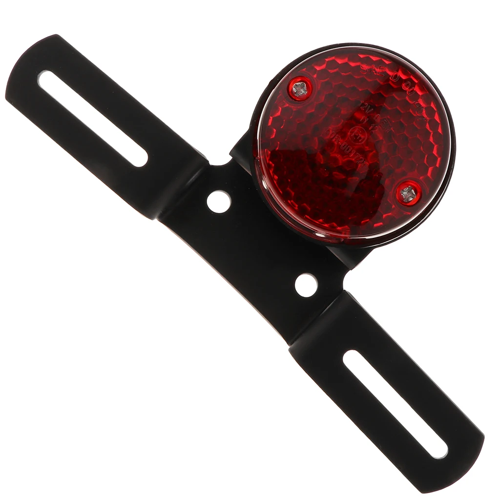 Universal Motorcycle / Motorbike Stop/Tail Twin Round Rear Light  Round Motorcycle Brake Tail Light