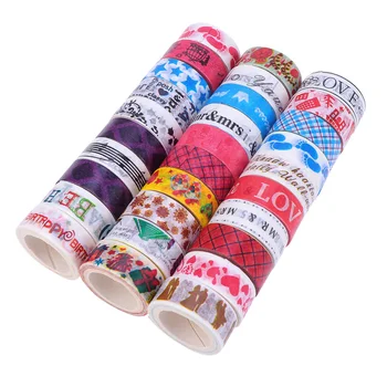 

30 Rolls Cartoon Tapes Japan Paper Adhesive Tapes DIY Decorative Label Craft for Office School