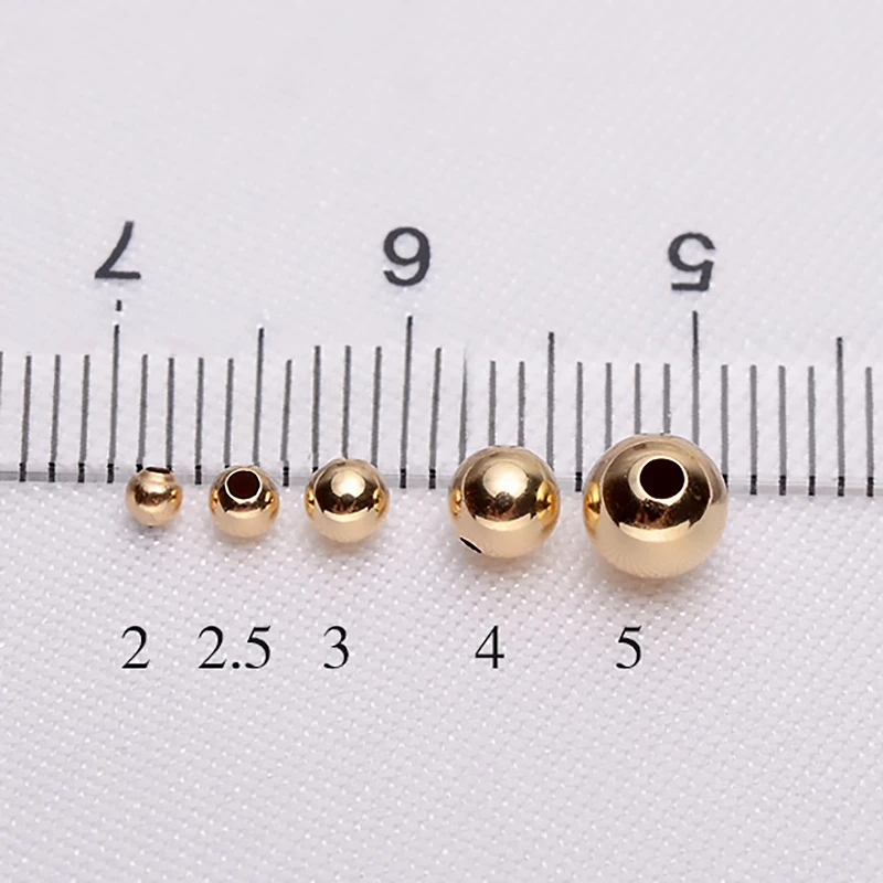18k gold beads (3)