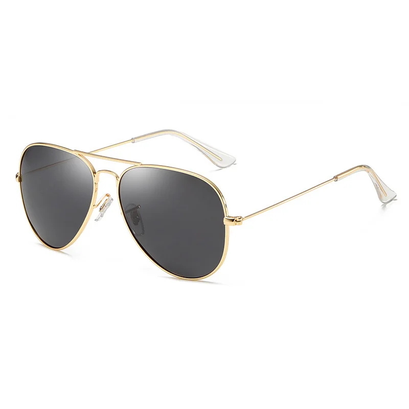 Модные ретро классические металлические круглые поляризованные солнцезащитные очки для мужчин и женщин Роскошные цветные линзы винтажные черные зеркальные солнечные очки UV400