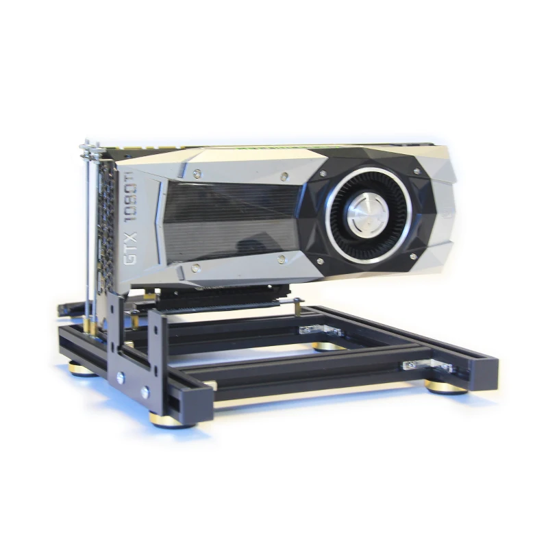 Placa Gráfica Externa Titular com Power Base Alumínio Suporte Fixo Faça Você Mesmo Atx Psu