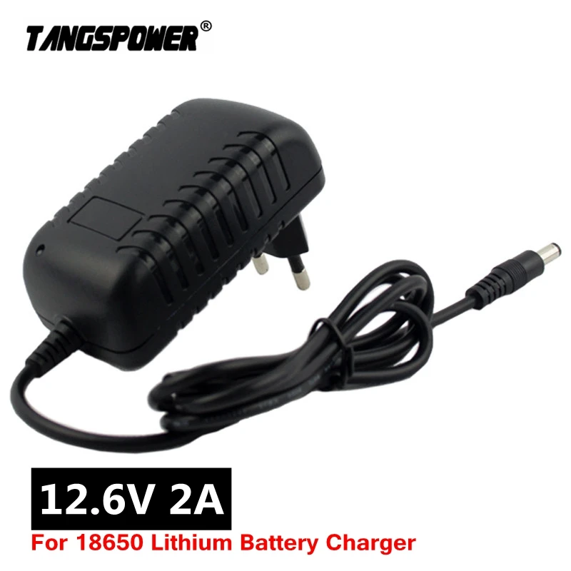 

12.6V 2A 18650 Lithium Battery Charger for 12V 18650 Li-ion Battery Charger Portable Electric drill Charger Plug DC 5.5mm*2.1mm