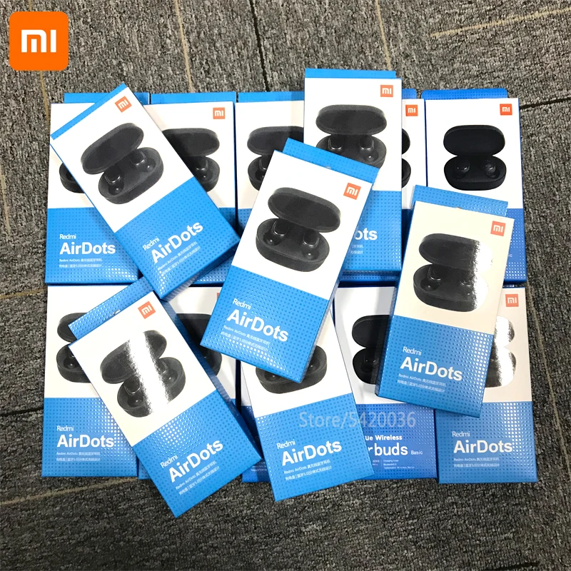 Оригинальные беспроводные bluetooth-наушники Xiaomi Redmi Airdots, TWS, bluetooth 5,0, голосовое управление, гарнитура с шумоподавлением, DSP, наушники с микрофоном