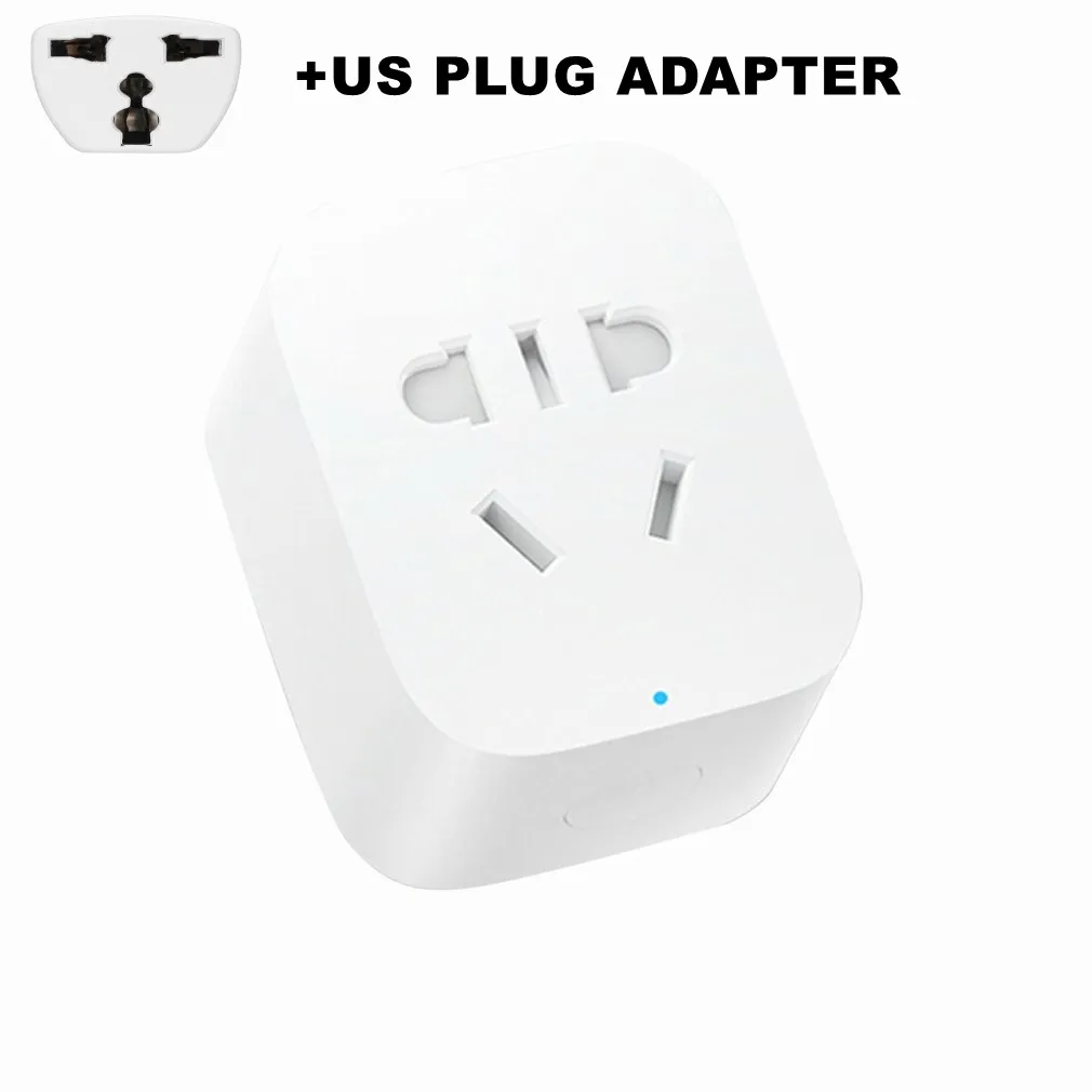 ADD US PLUG Xiaomi mijia умная розетка WiFi Беспроводная дистанционная розетка адаптер питания и выключения с телефоном Прямая поставка - Цвет: ADD US PLUG