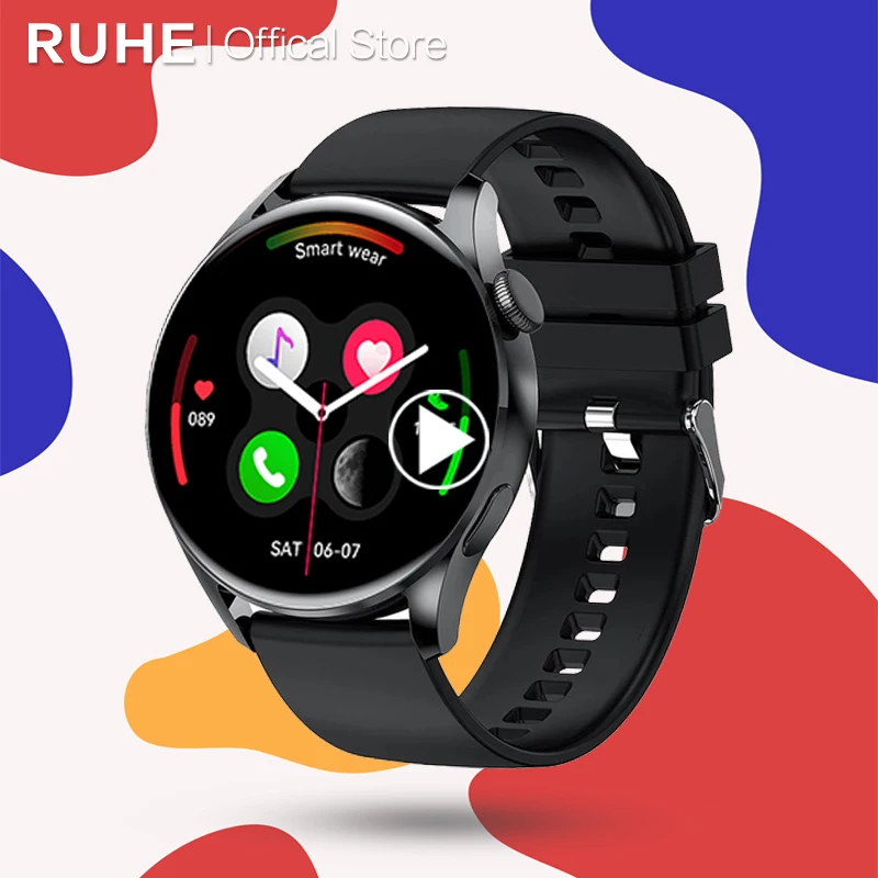 Новинка GT3 Bluetooth Смарт-часы для звонков мужские полностью сенсорный экран