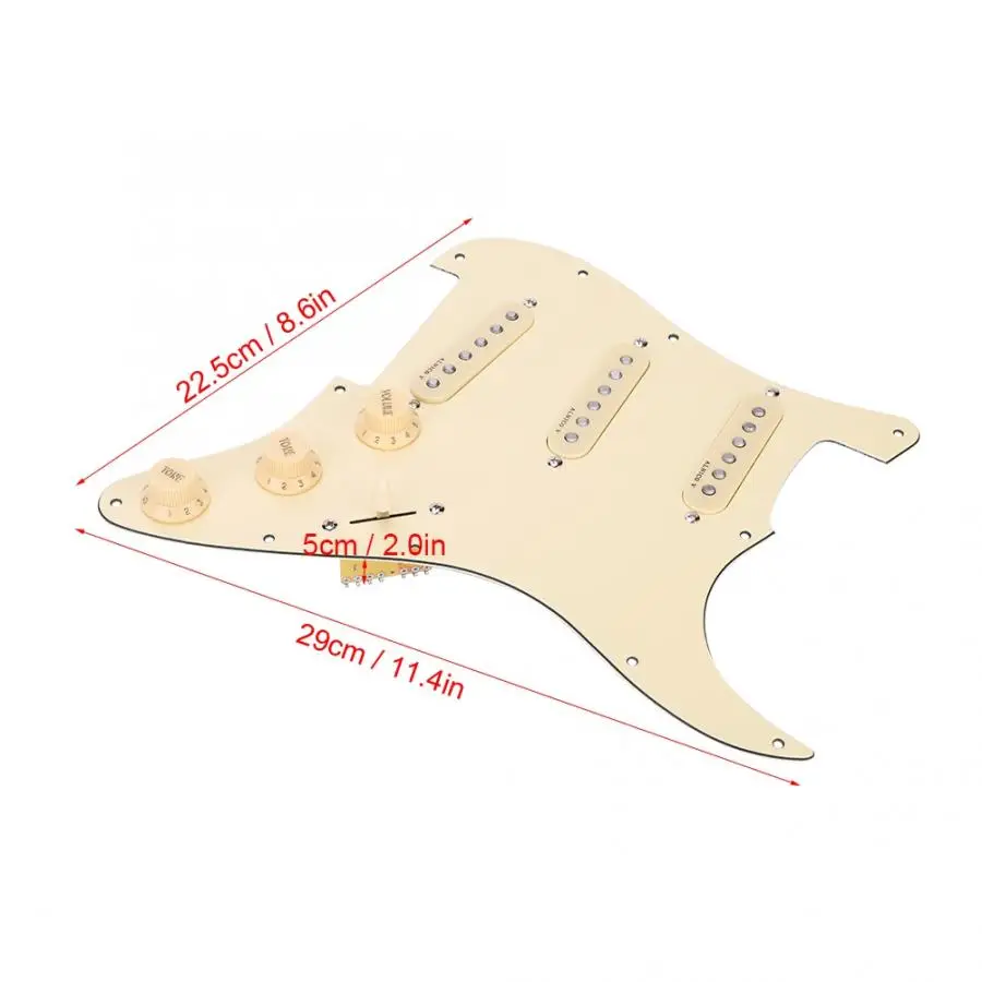 Загруженный Предварительно проводной магнит для электрогитары Pickguard ALNICO V 1