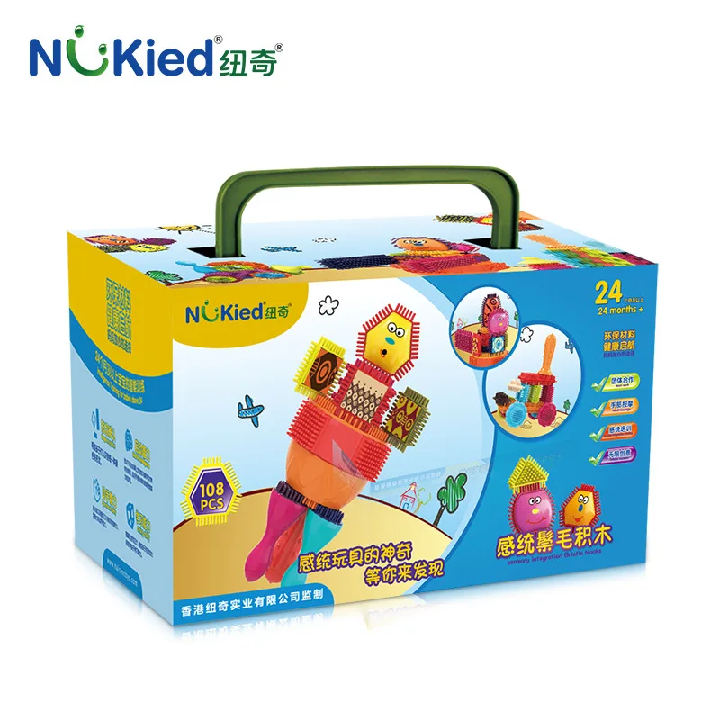 

Nk6779 NUKied 108 Grain Thorn Mane Building Blocks Hedgehog Educational Environmentally Friendly Large Particles Comb Splicing T