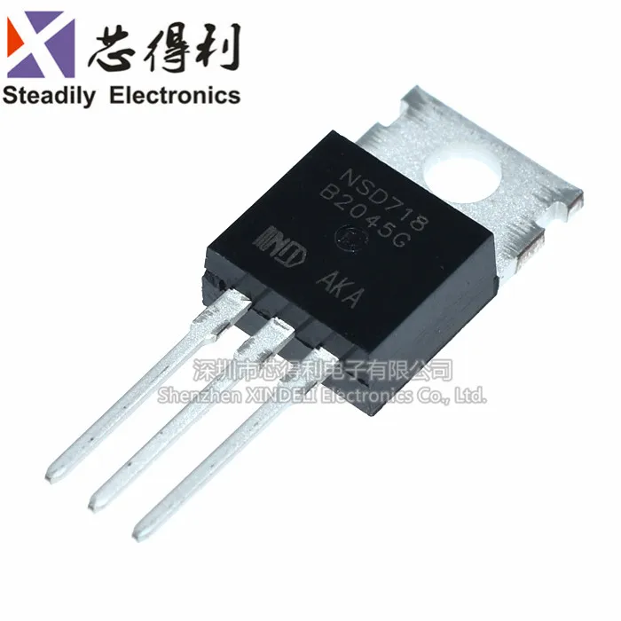 10 шт./лот MBR2045CT B2045G MBR2045CTG диоды Schottky Darrier 20A 45V TO-220 | Электронные компоненты и