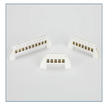 

1pcs Copper terminal bridge type zero ground strip ground connection zero wire copper row brass strip