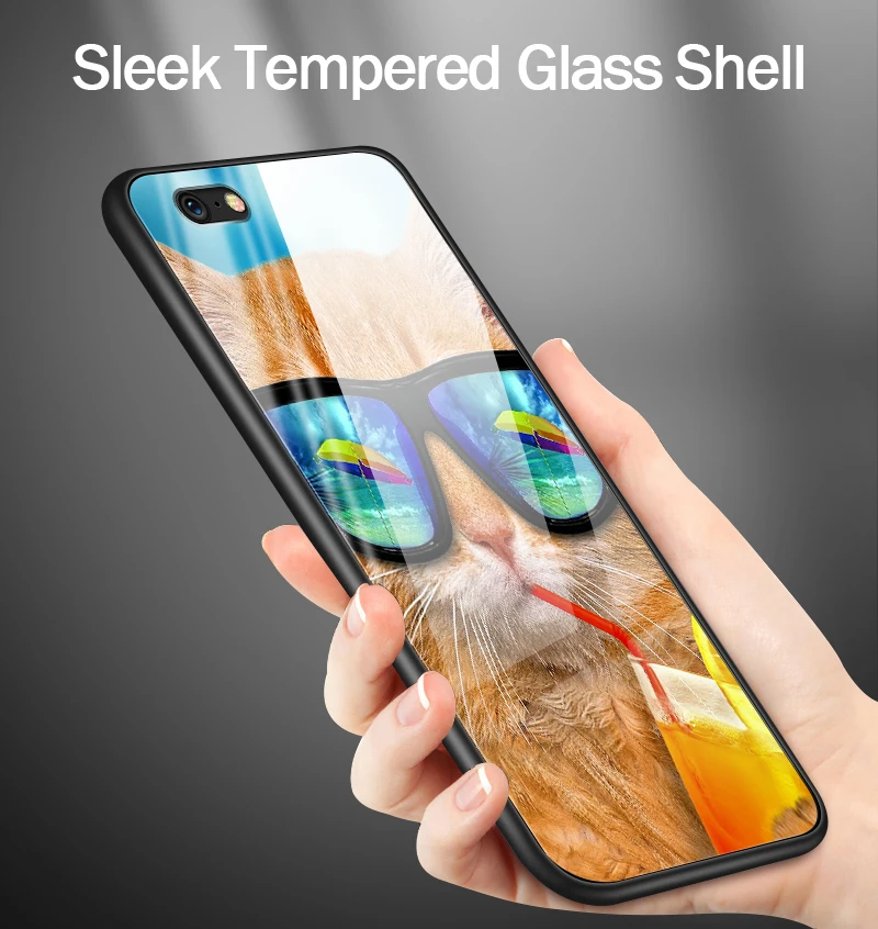 Противоударный жесткий чехол для iPhone 5S, SE 6 6S 7 8 Plus XR XS MAX для Meizu M5 M6 M8 M9 Note 16th Plus Роскошный чехол из закаленного стекла