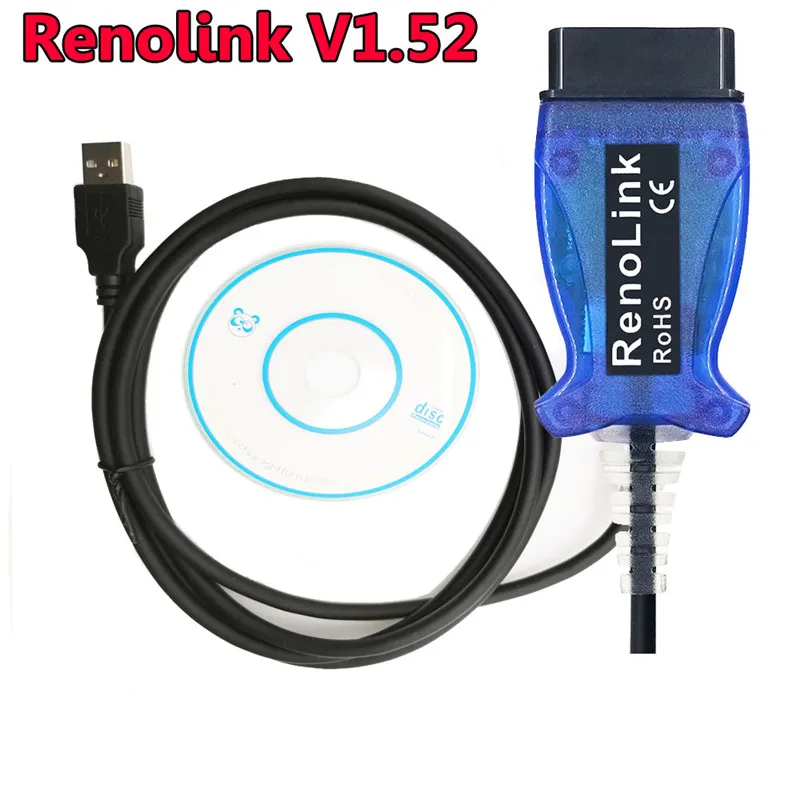 Renolink OBD2 Новое поступление Renolink OBD2 для Renault ECU программист V1.52 - Цвет: Renolink OBD2