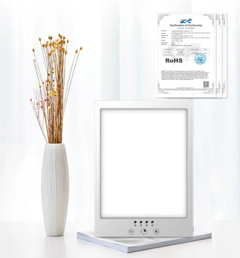 Sad Lamp Stepless Dimming Phototherapy Bionic Solar Light Touch Therapy Light Happy Lamp Depression Anti-fatigue Lamp Timed AU