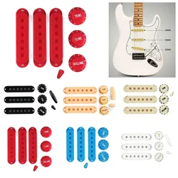 Acoustic Guitar Pickup Covers Tone Knobs Switch Tip Set 48/50/52mm KNOBS & TIPS For Fender Stratocaster Replacement Accessory