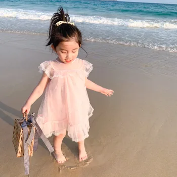 

MILANCEL summer kids clothes fashion princess dress girls ball gown dress Korean kids dress for girls