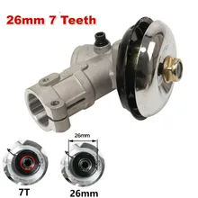 26mm 7 Teeth Trimmer Gearbox Gearhead Brushcutter Grass Trimmer Replace Gear Head Lawn Mower Parts Gardening Tool 26mm 7 Teeth Trimmer Gearbox Gearhead Brushcutter Grass Trimmer Replace Gear Head Lawn Mower Parts Gardening Tool