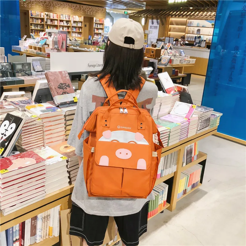 

New Style Korean-style High School School Bag GIRL'S Middle School Students Harajuku Hipster Backpack Junior High School Cute Ca