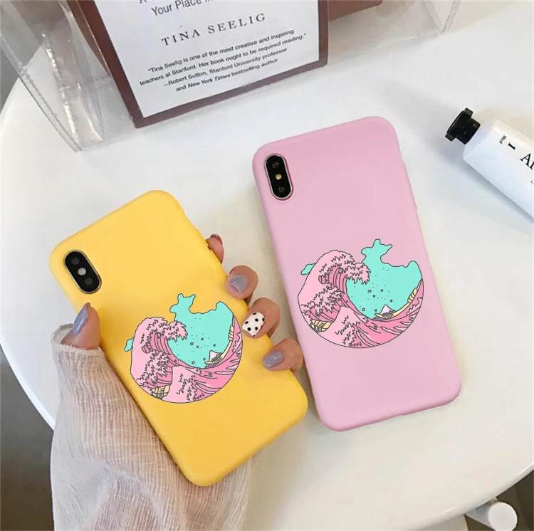 Большая волна от Kanagawa задняя крышка мягкий чехол для телефона huawei p30 pro p30 lite p20 pro p10 mate 20 p10 lite honor 9 lite