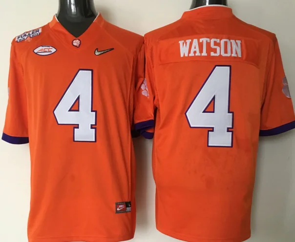 Clemson Tigers, Stitiched, DeShaun Watson, Sammy Watkins, Wayne Gallman II, Artavis Scott Ben Boulware для мужской Джерси - Цвет: Зеленый