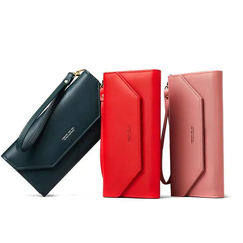 

Women's wallet PU leather wallet leather clutch bag ladies card bag wallet ladies long carteras mujer wallet female clutch bag