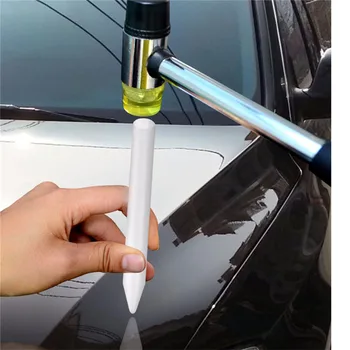 

Dent Repair Tool Auto Reparatie Tool 5 Stuks Wit Nylon Afvlakking Pen Tap Down Pen Auto Body Dent Removal Voor Auto