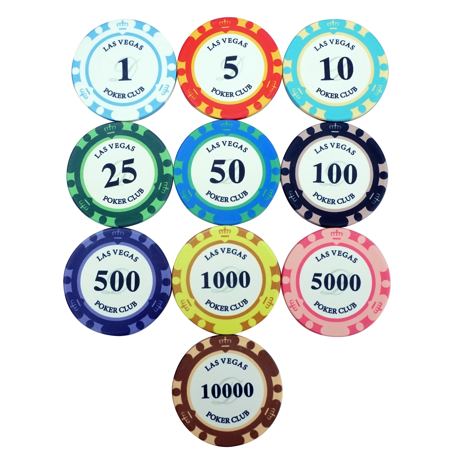 Las Vegas Poker Club Ceramic Poker Chips Set With Hot Sale ...