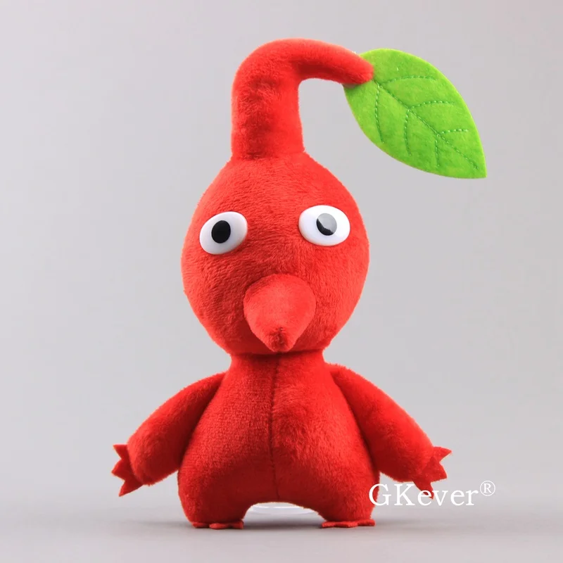 Red 23cm Pikmin капитан Олимар булборб чаппи милые мягкие куклы 5 стилей желтый/синий/красный цветок дети подарок мягкие куклы 14-25 см аниме - Цвет: Red 23cm