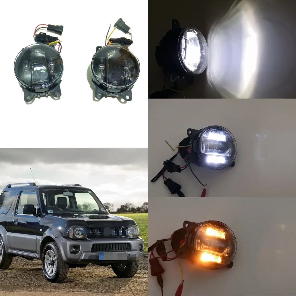 Июля King 6000 К 3000LM светодиодный противотуманный фонарь чехол для Suzuki Jimny 2013-2019 20 Вт